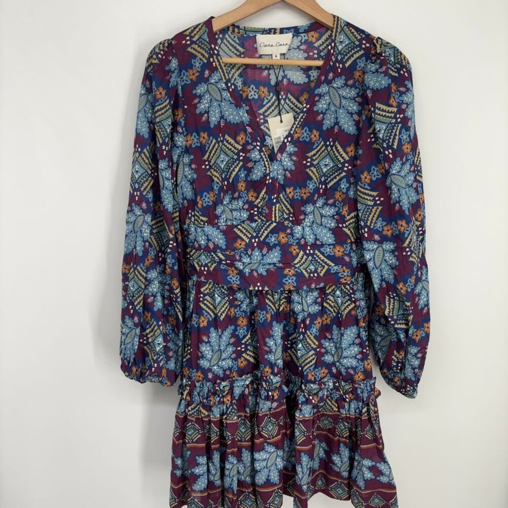 Cara Cara Retro Harper Dress Wine Boho Western Fall Winter 6